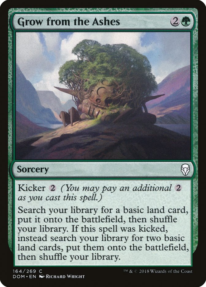Grow from the Ashes Magic The Gathering Dominaria dom-164