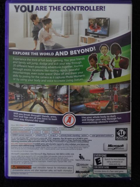 Kinect Adventures Microsoft Xbox 360