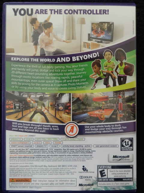 Kinect Adventures Microsoft Xbox 360