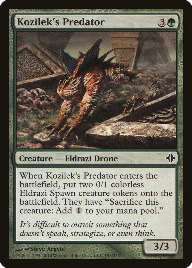 Kozilek's Predator Magic The Gathering Rise of the Eldrazi
