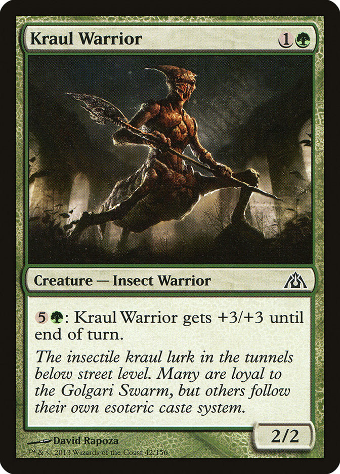 Kraul Warrior Magic The Gathering Dragons Maze