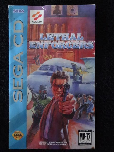 Lethal Inforcer Instruction Booklet Sega CD