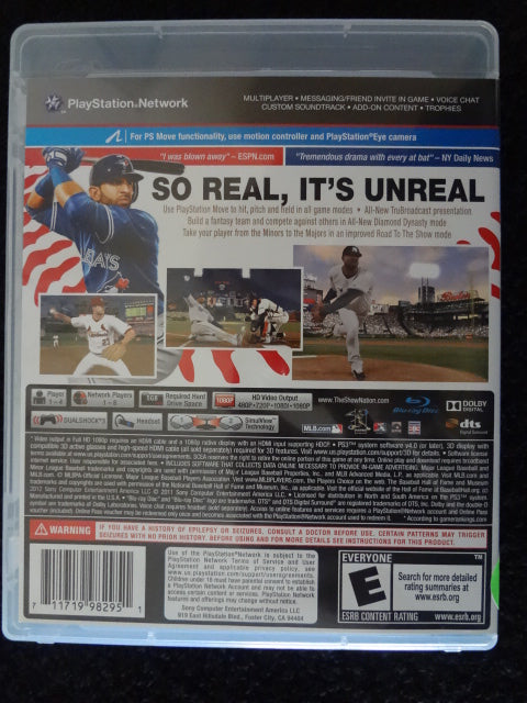MLB 12 The Show Sony PlayStation 3