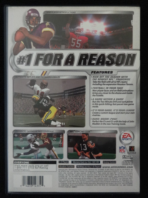 Madden NFL 2002 Sony PlayStation 2