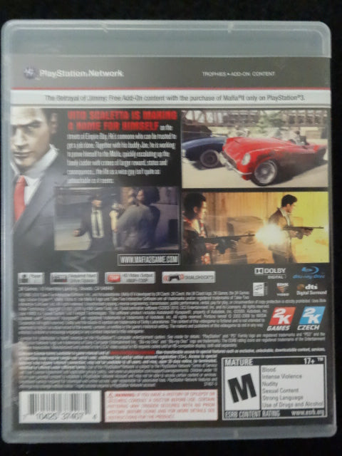 Mafia II Sony PlayStation 3