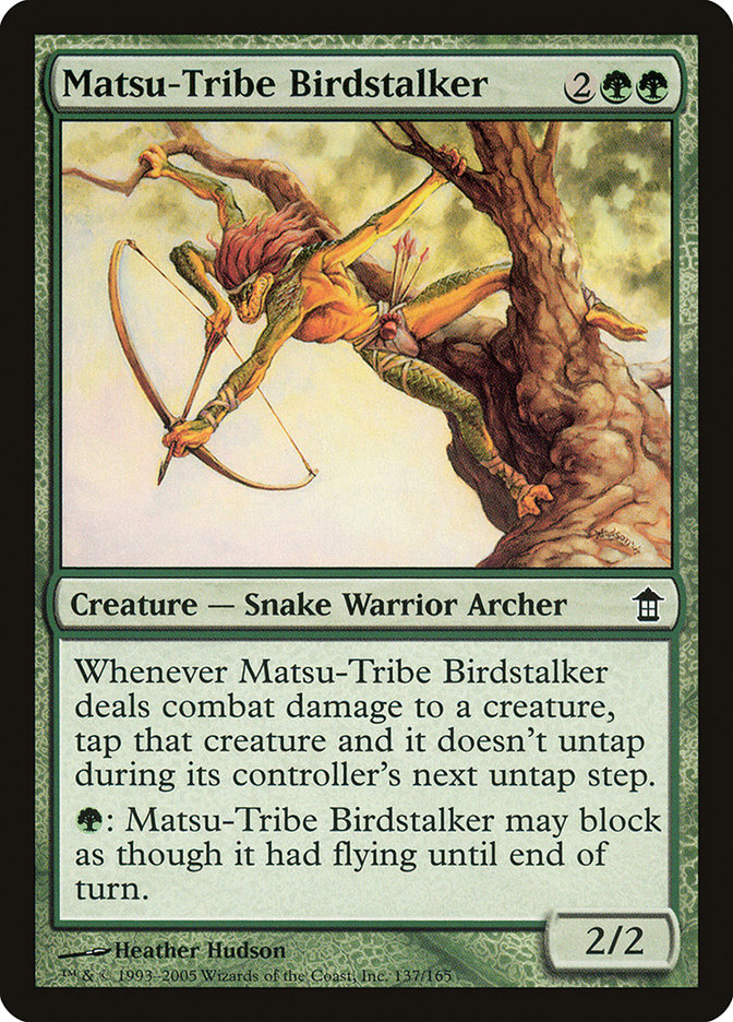Matsu-Tribe Birdstalker Magic The Gathering Saviors of Kamigawa