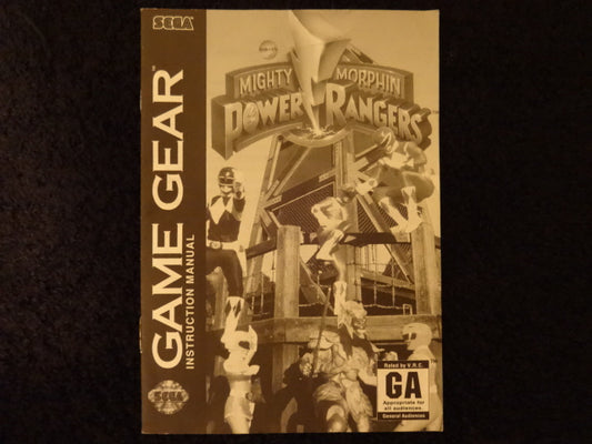 Mighty Morphin Power Rangers Sega Game Gear