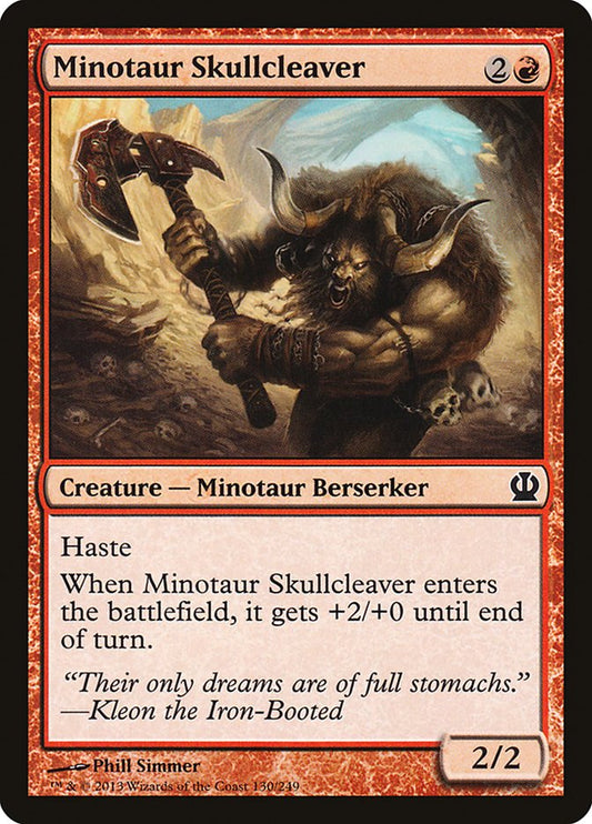 Minotaur Skullcleaver - Magic The Gathering - Theros