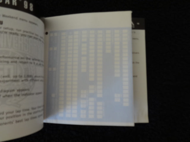 Nascar '98 Collector's Edition Instruction Booklet