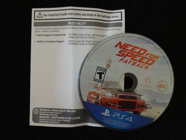 Need for Speed Payback Sony PlayStation 4