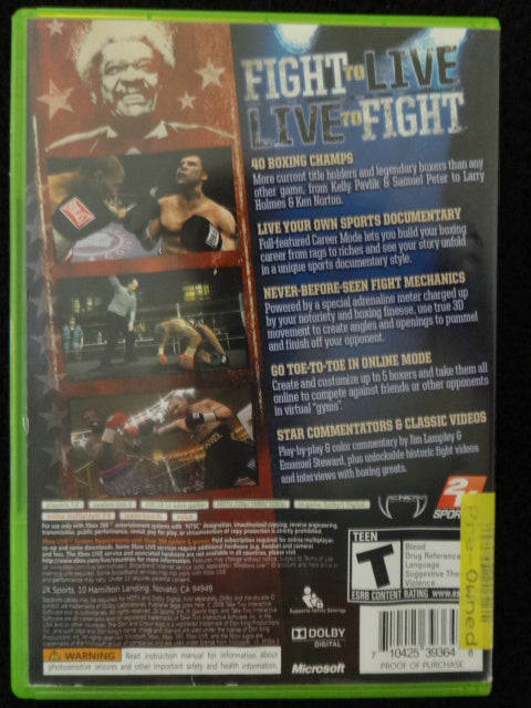 Don King Presents Prize Fighter Microsoft Xbox 360