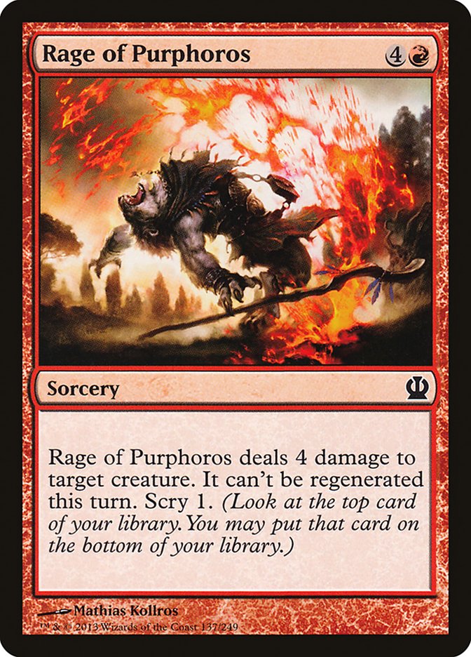 Rage of Purphoros Magic The Gathering Theros