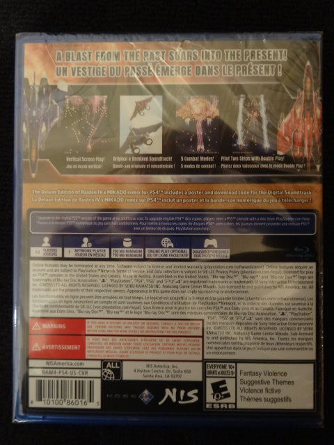 Raiden IV X Mikado Remix Deluxe Edition Sony PlayStation 4