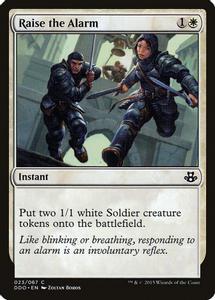 Raise the Alarm Magic The Gathering Duel Decks Elspeth vs. Kiora