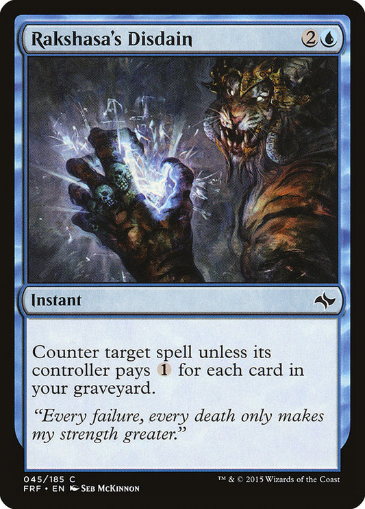 Rakshasas Disdain - Magic The Gathering - Fate Reforged