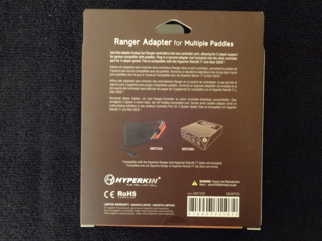 Multiplayer Paddle Adapter compatible with RetroN 77 and Atari 2600