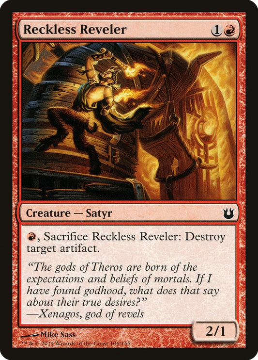 Reckless Reveler Magic The Gathring Born of the Gods