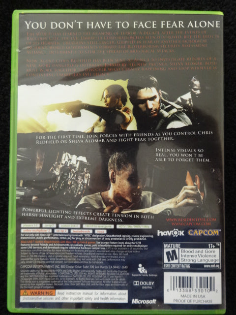 Resident Evil 5 Microsoft Xbox 360