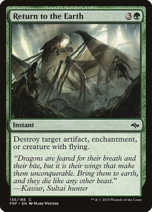 Return to the Earth - Magic The Gathering - Fate Reforged