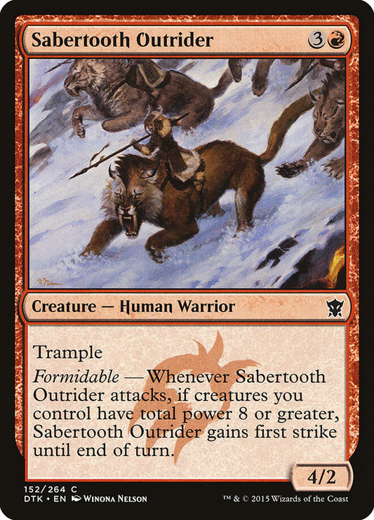 Sabertooth Outrider - Magic The Gathering - Dragons of Tarkir