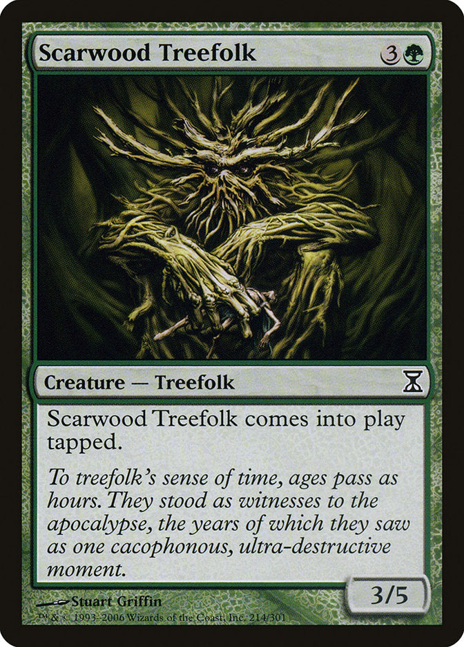 Scarwood Treefolk Magic The Gathering Time Spiral