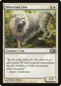 Silvercoat Lion Magic The Gathering Magic 2013 M13