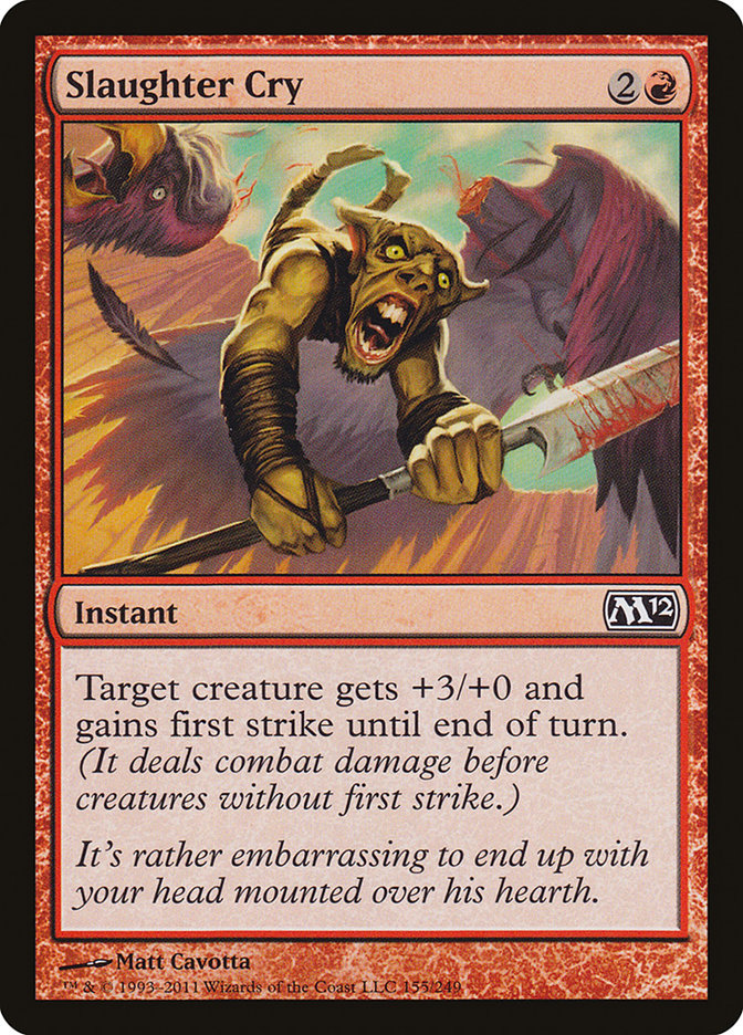 Slaughter Cry - Magic The Gathering - Magic 2012 M12