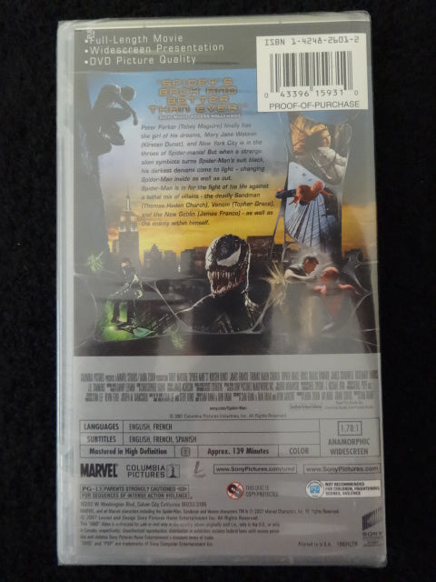 Spider-Man 3 UMD Movie