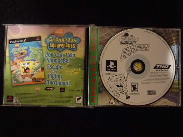 SpongeBox Squarepants Supersponge Sony PlayStation