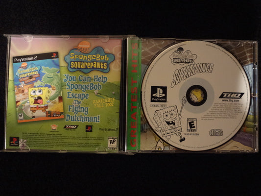 SpongeBox Squarepants Supersponge Sony PlayStation