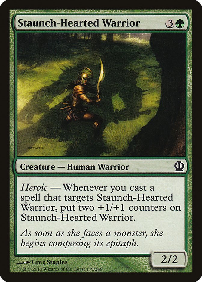 Staunch-Hearted Warrior - Magic The Gathering - Theros