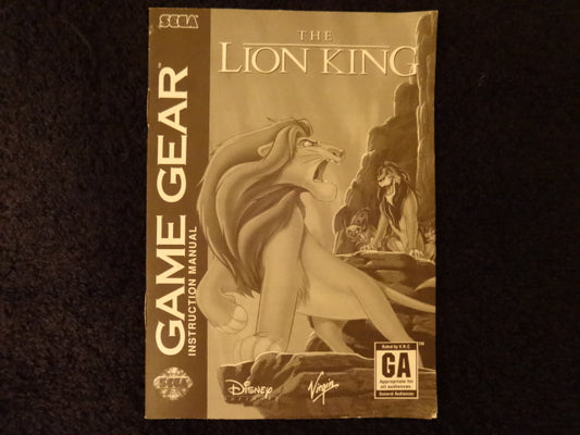 The Lion King Sega Game Gear