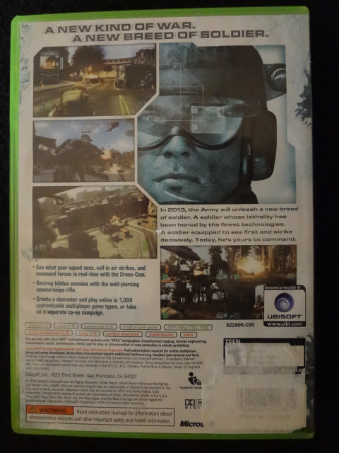 Tom Clancy's Ghost Recon Advanced Warfighter Microsoft Xbox 360