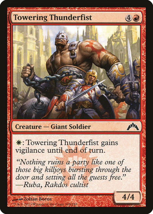 Towering Thunderfist - Magic The Gathering - Gatecrash