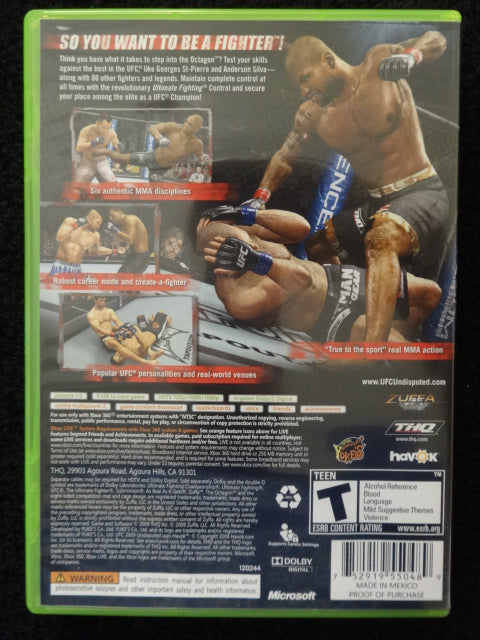 UFC 2009 Undisputed Microsoft Xbox 360