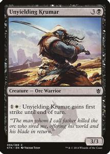 Unyielding Krumar Magic The Gathering Khans of Tarkir