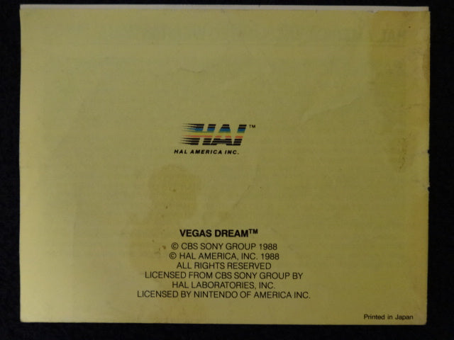 Vegas Dream Nintendo Entertainment System