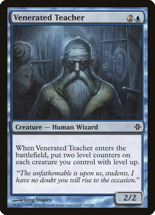 Venerated Teacher - Magic The Gathering - Rise of the Eldrazi