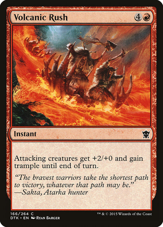 Volcanic Rush - Magic The Gathering - Dragons of Tarkir