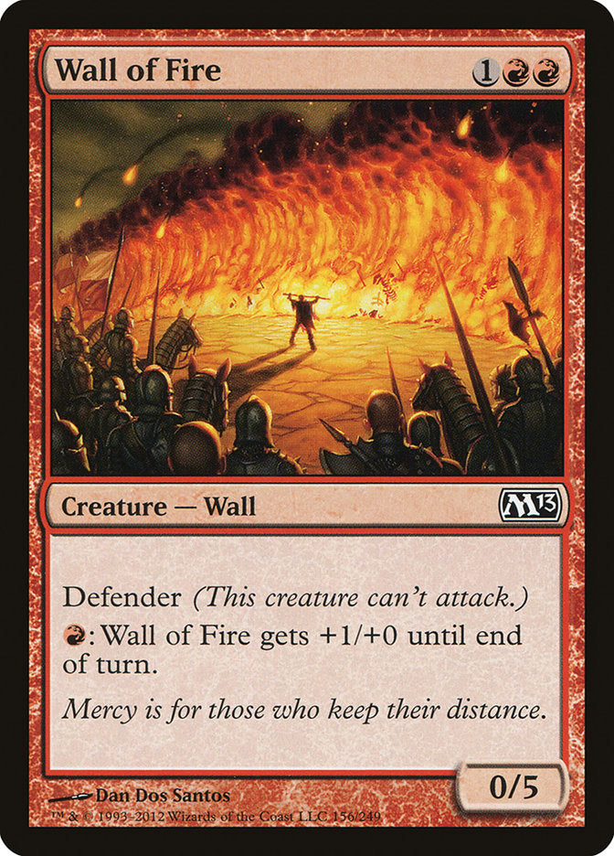 Wall of Fire - Magic The Gathering - Magic 2013 M13
