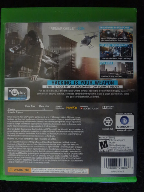 Watch Dogs Xbox One