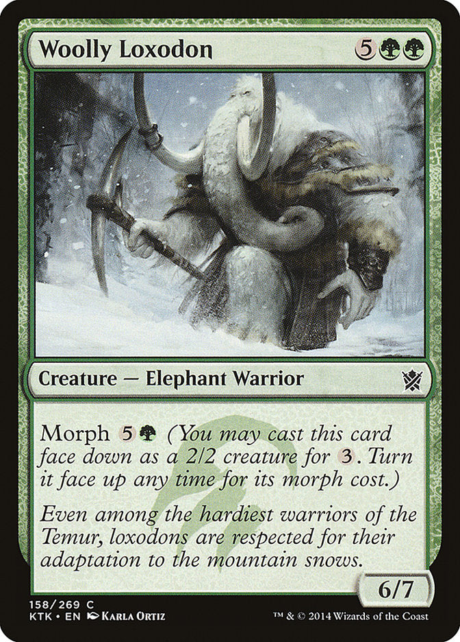Woolly Loxodon Magic The Gathering Khans of Tarkir
