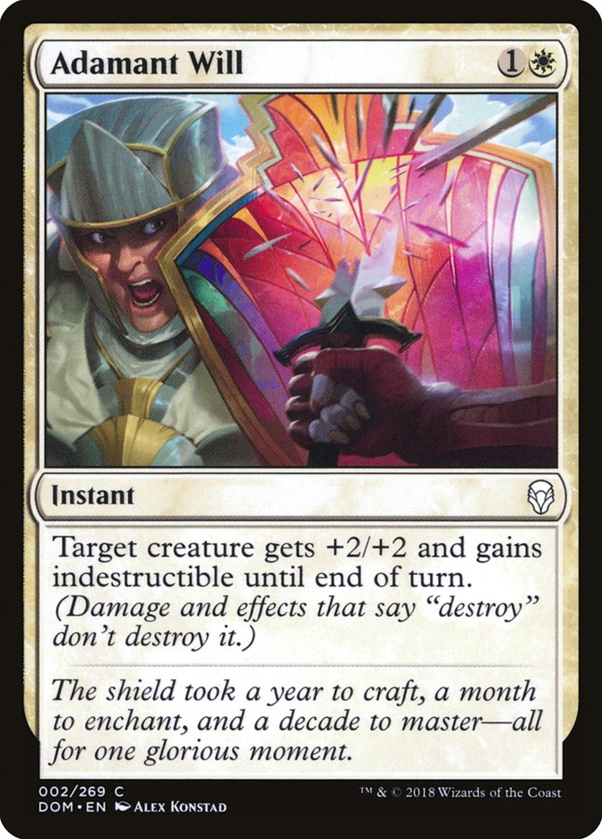 adamant will magic the gathering dominaria dom-2