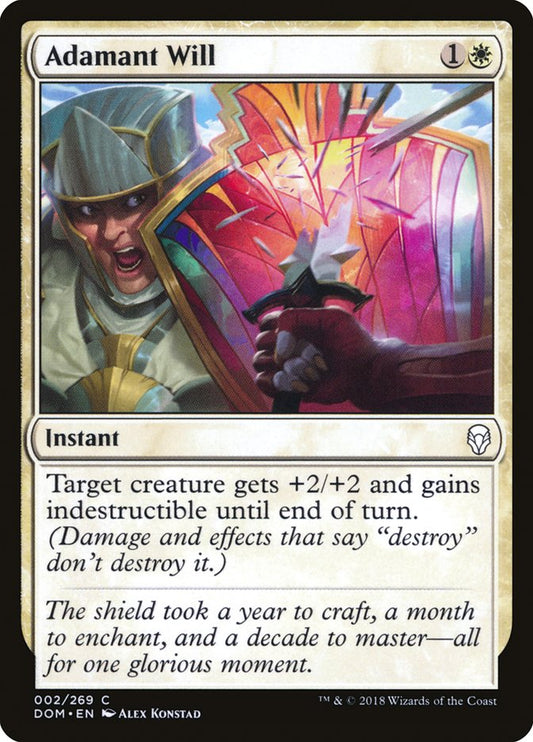 adamant will magic the gathering dominaria dom-2