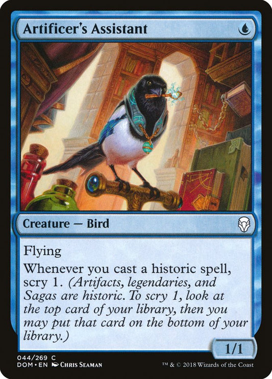 artificer's assistant magic the gathering dominaria dom-44