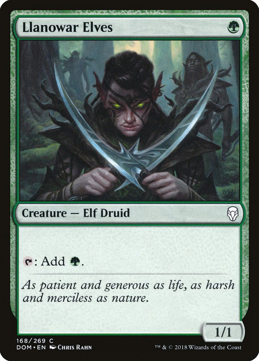 llanowar elves - Magic The Gathering - dominaria dom-168