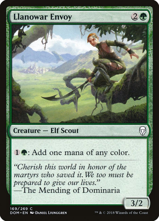 llanowar envoy - Magic The Gathering - dominaria dom-169