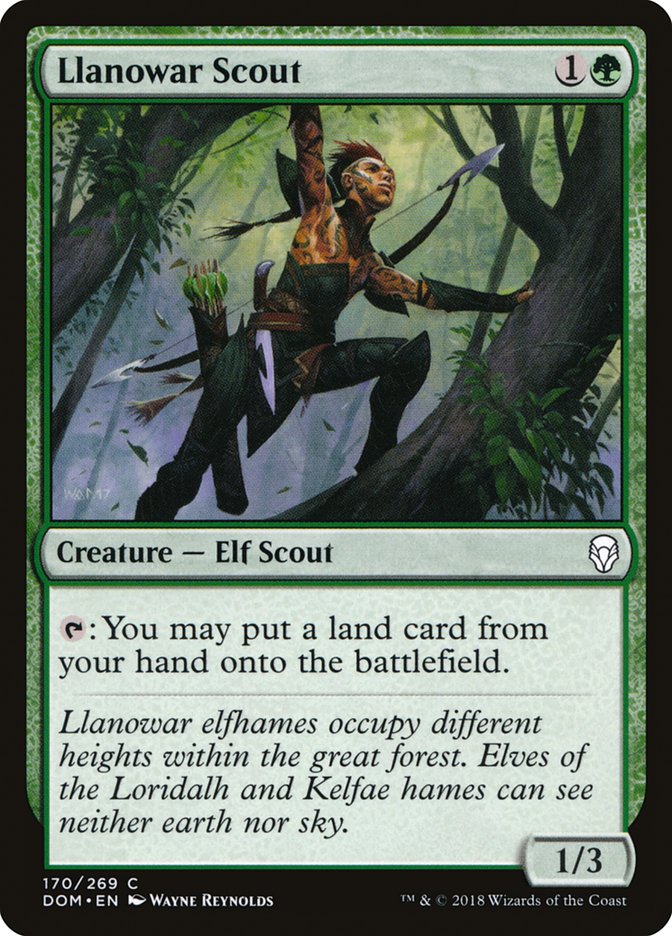 llanowar scout - Magic The Gathering - dominaria dom-170