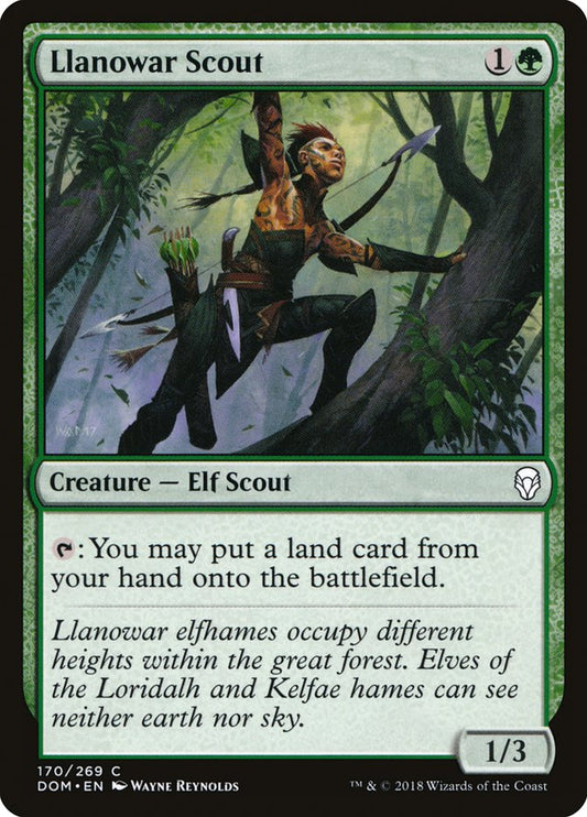 llanowar scout - Magic The Gathering - dominaria dom-170