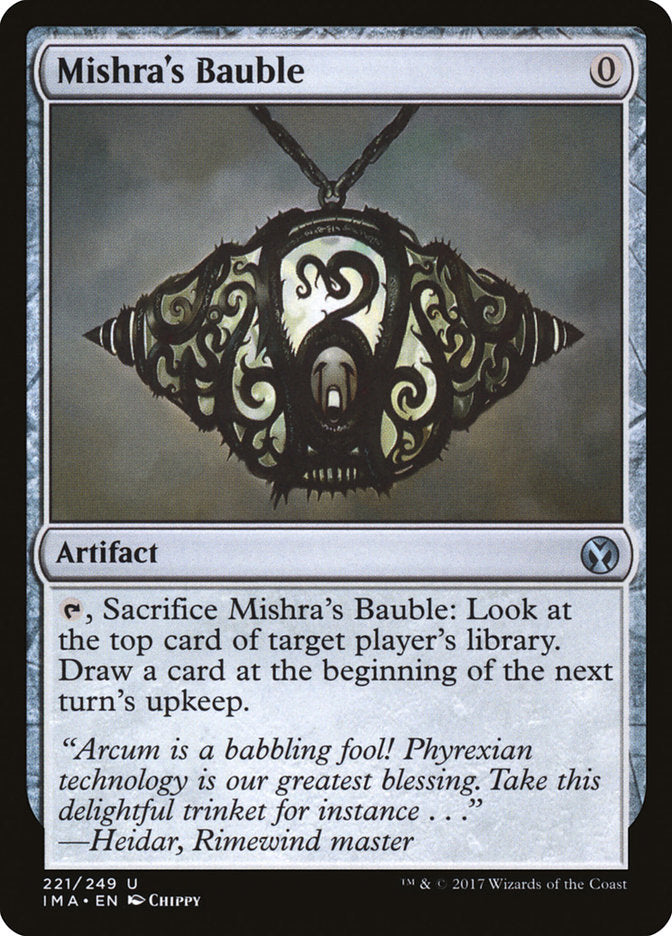 mishras bauble magic the gathering iconic masters ima-221